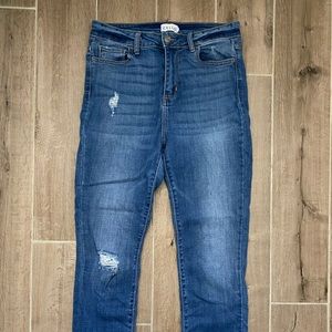 frayed Cello blue jeans!